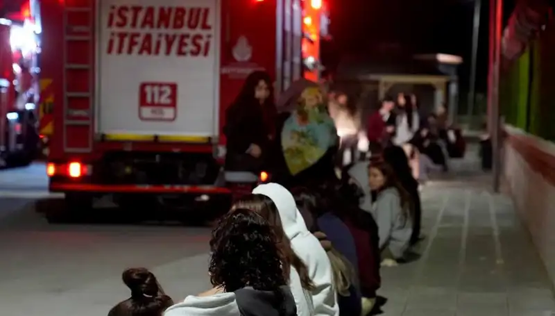 2.500 Kişilik Kız Öğrenci Yurduna Yangın: Büyük Panik Yaşandı