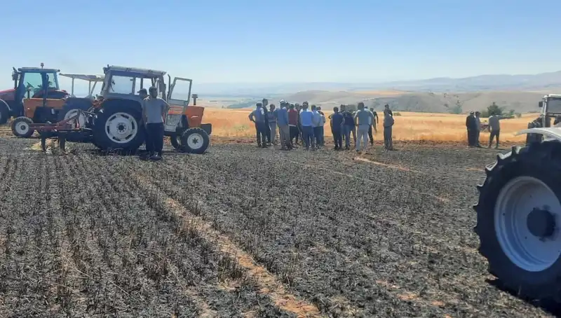 Yozgat’ta Yangın Faciası: 100 Dönüm Tarım Arazisi Küle Döndü