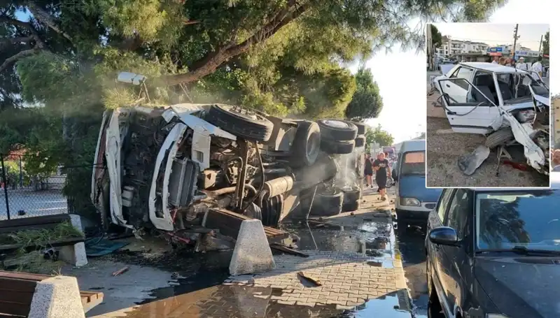 Freni Patlayan Kamyon, Trafik Işığında Bekleyen Araçları Biçti: Korkunç Kaza Anları