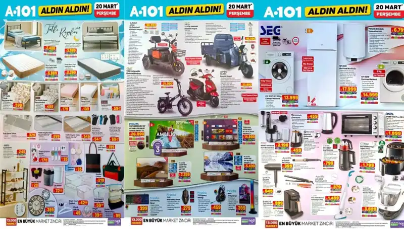 20 Mart A101 Aktüel Kataloğu: Şık Halılar, Rahat Yataklar ve Daha Fazlası!