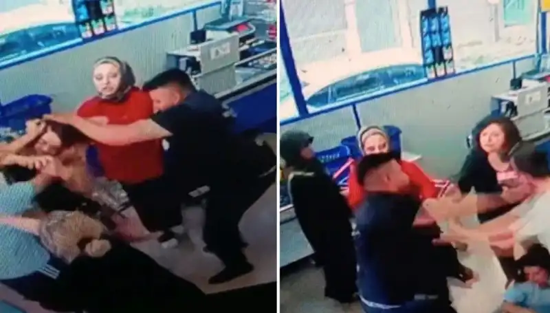 Markette Şok Eden Saldırı: Kadın Saçından Tutulup Yumruklandı!