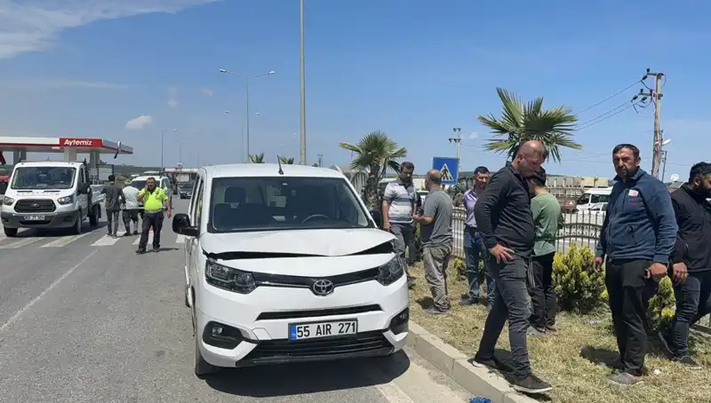 Samsun'da Bisiklet Sürücüsüne Çarpan Araç, Hayatına Mal Oldu