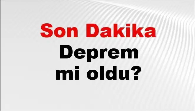 Antalya'da Son Dakika Deprem Gelişmesi: Detaylar Burada!