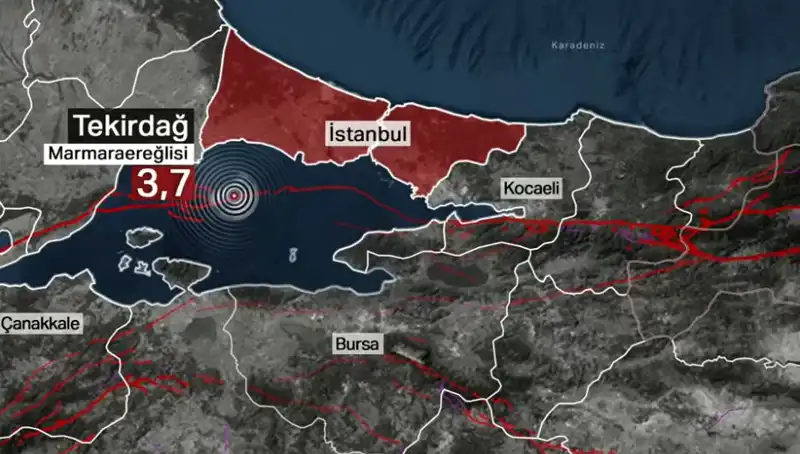Marmara Denizi'nde 3,7 Büyüklüğünde Deprem: Detaylar ve Son Gelişmeler